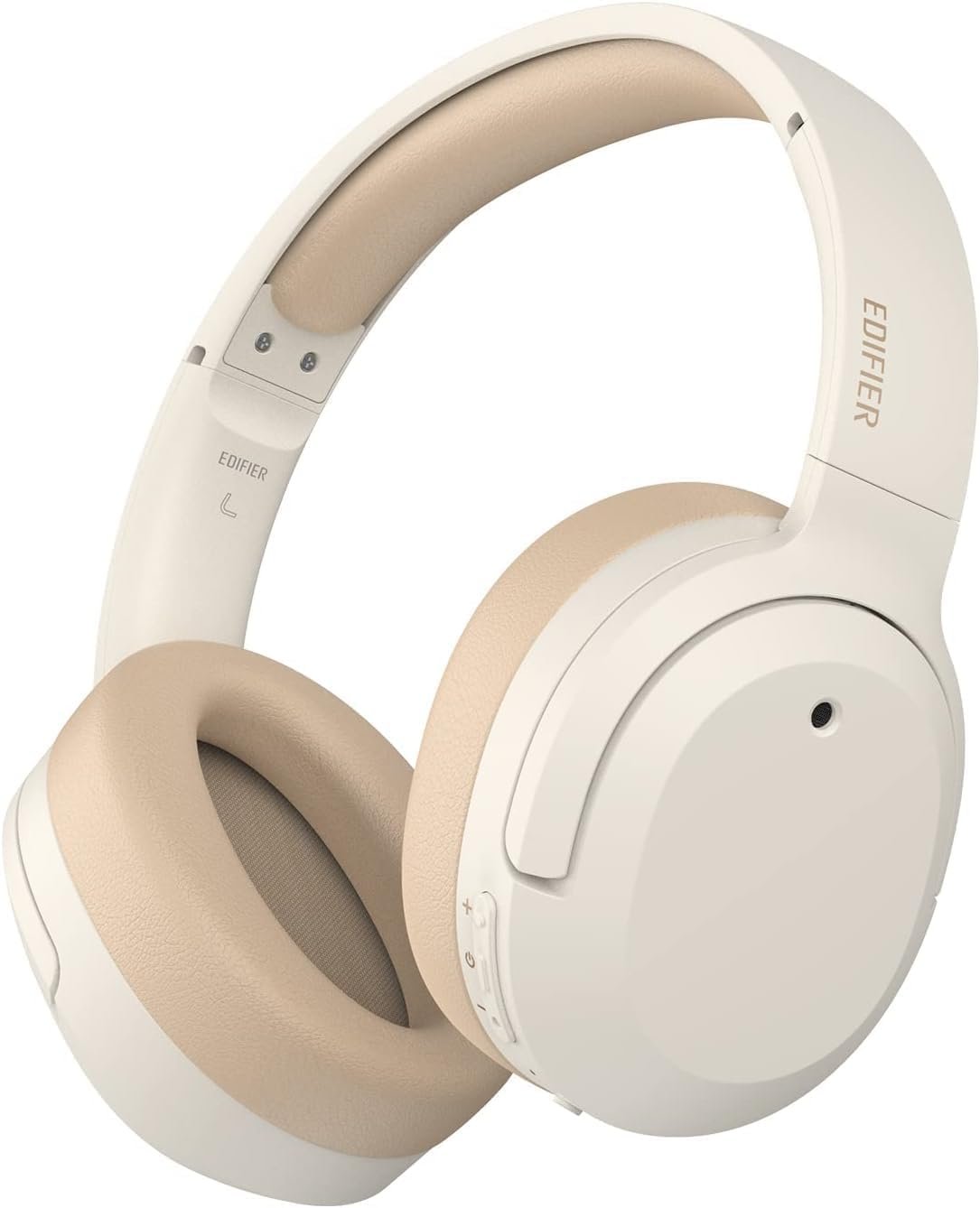 Edifier W820NB Plus Hybrid Active Noise Cancelling Headphones – LDAC Codec – Hi-Res Audio Wireless & Wired – Fast Charge – Over Ear Bluetooth V5.2 Headphones for Travel/Home/Office- Ivory
