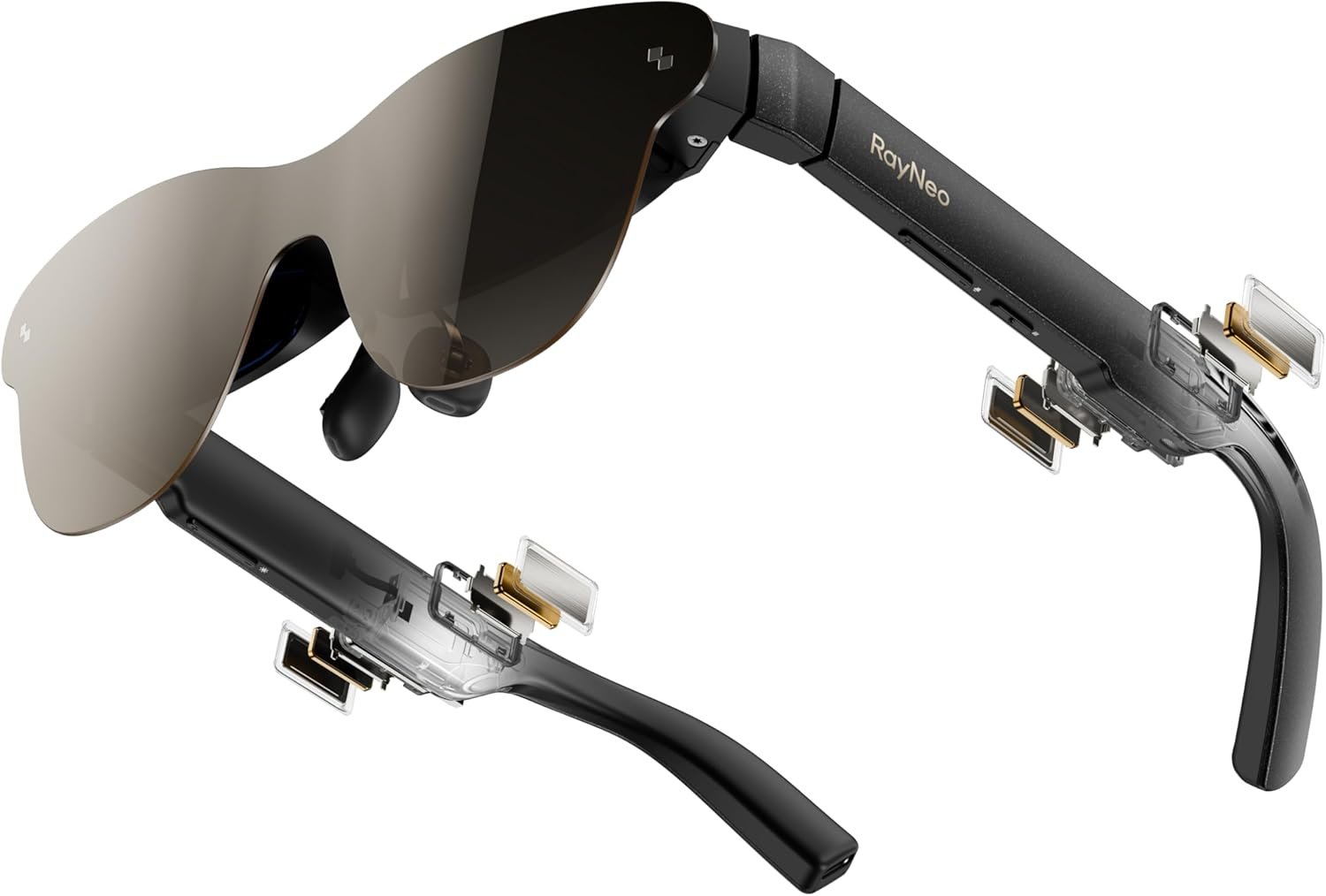RayNeo Air 3s Pro AR/XR Glasses – 201” 1200 Nits 120Hz HueView 2.0 Video Display Glasses, Smart Gaming Glasses for iPhone 16,15/Android/Mac/Switch 2/PS5/SteamDeck – Next-Gen Personal Theater