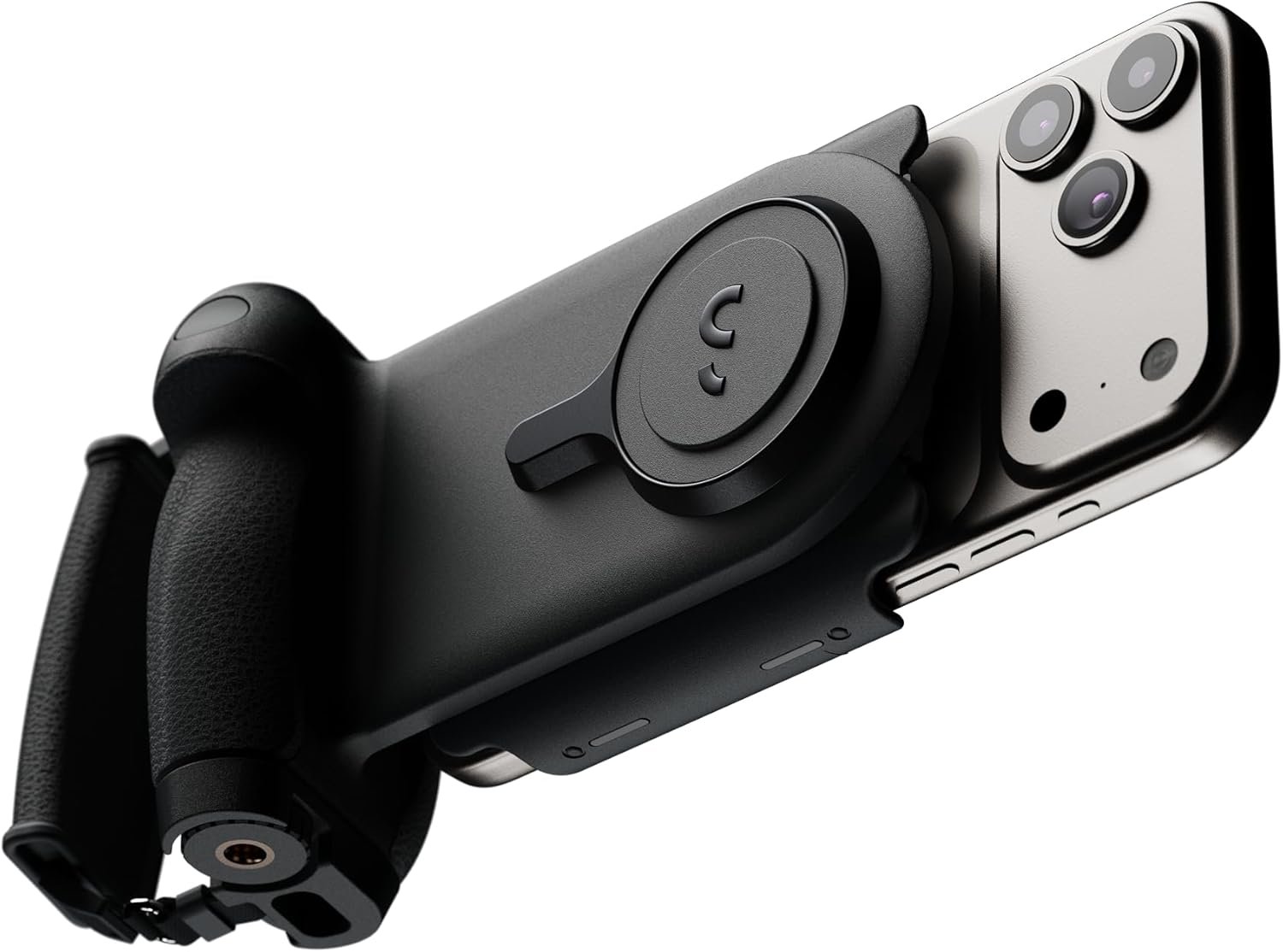 ProGrip Mobile Battery Grip, DSLR-Style Phone Camera Grip with Built-in Powerbank of Qi Charging, Ergonomic Handle with Wireless Shutter Button, Phone Stand Dock, Built-in Cold-Shoe & Tripod Mount