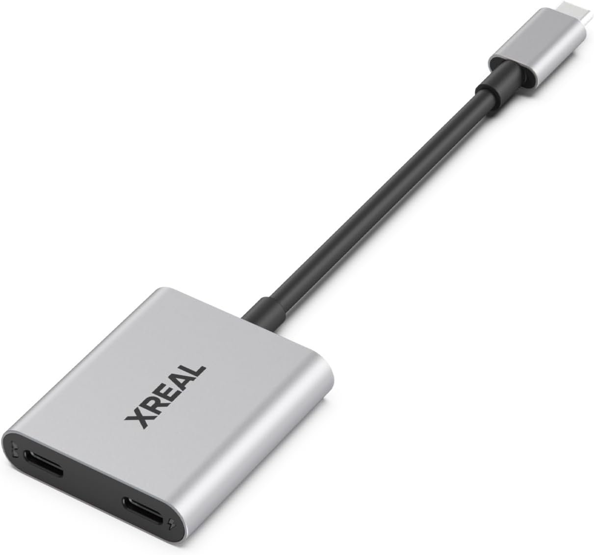 XREAL Hub, Power and Play Adapter, Power Your AR Glasses While Charging Your Source Device, Like Steam Deck, ROG Ally, Switch, iPhone 15 or Android Phone, Support 45W Fast Charging and 120Hz
