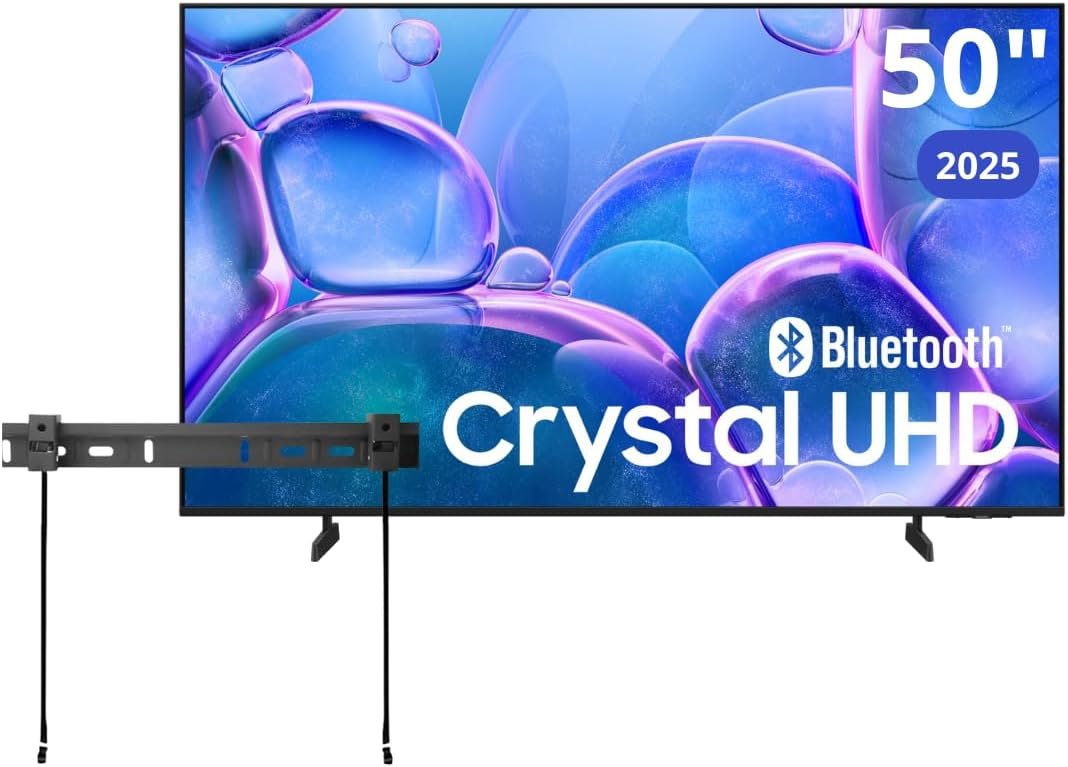 Samsung 50″ Class Crystal UHD U7900F (2025) 4K Smart TV HDR 10+ Motion Xcelerator Bluetooth Bixby, Alexa, Google Assistant with Wall Mount(Renewed)