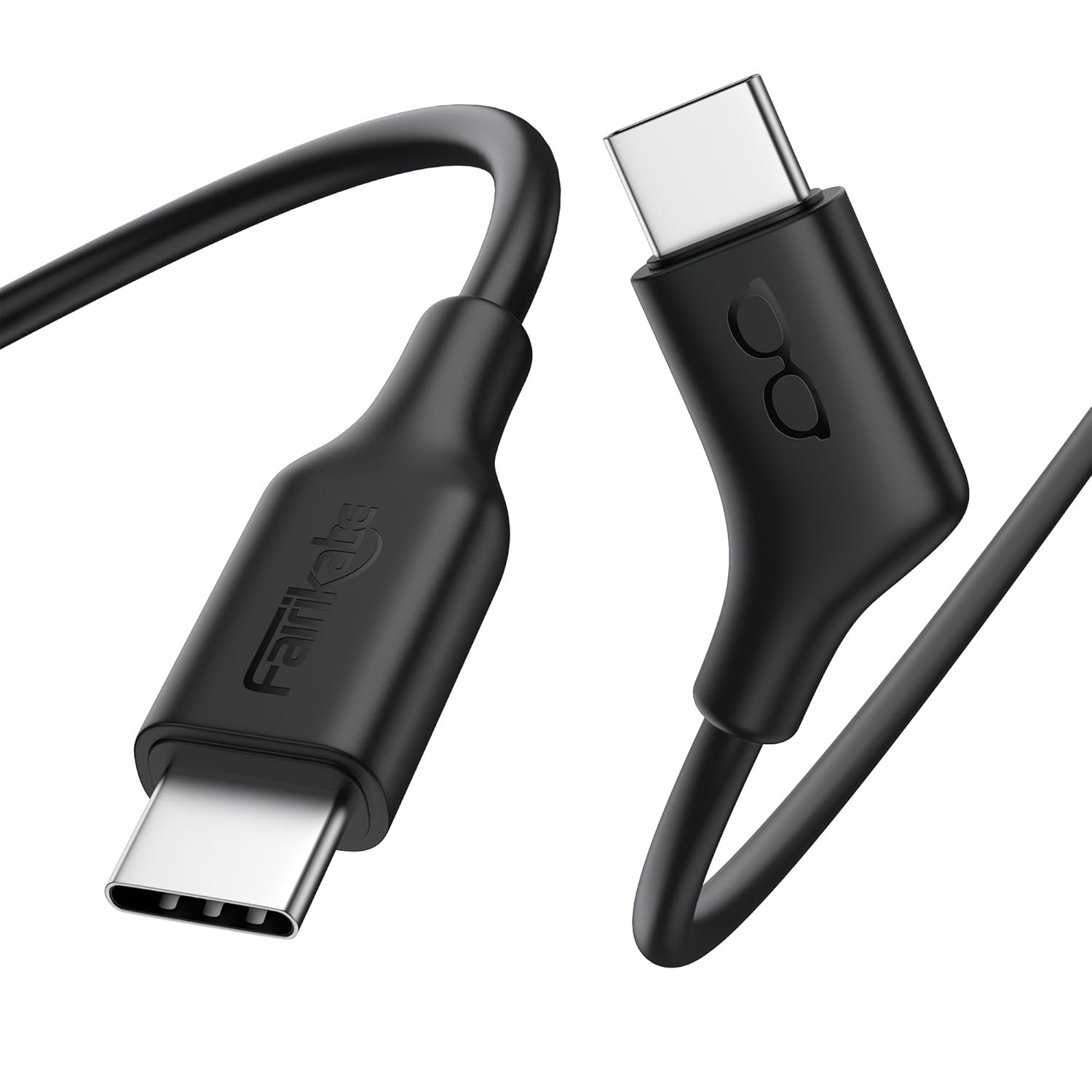 fairikabe AR Glasses Cable USBC to USBC 1.2M (3.9FT), 4K60Hz USB C Display Cable for AR Glasses USB-C Monitor Portable Monitors, 10GB 60W 4K Video Cable for Xreal One, Xreal Air and More