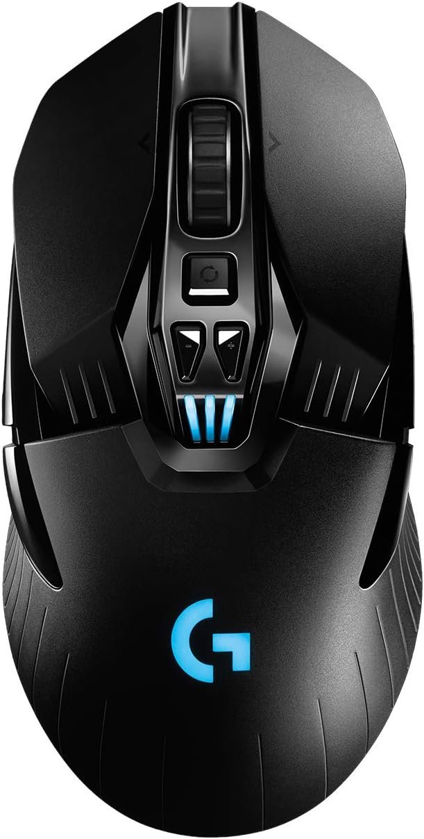 Logitech G903 Lightspeed Wireless Gaming Mouse w/Hero 25K Sensor, 140+ Hour with Rechargeable Battery and LIGHTSYNC RGB. POWERPLAY Compatible, Ambidextrous, 107g+10g Optional, 25,600 DPI – Black