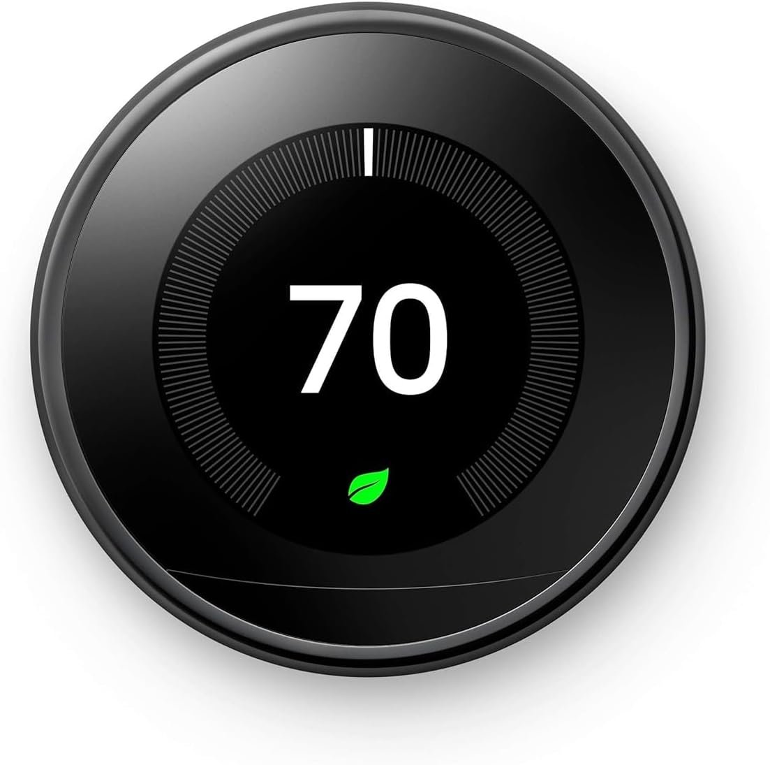 Google Nest Learning Thermostat (3rd Gen) – Smart Wi-Fi Thermostat Display & Mounting Plate Only, Energy-Saving, Compatible with Alexa & Google Assistant, Black