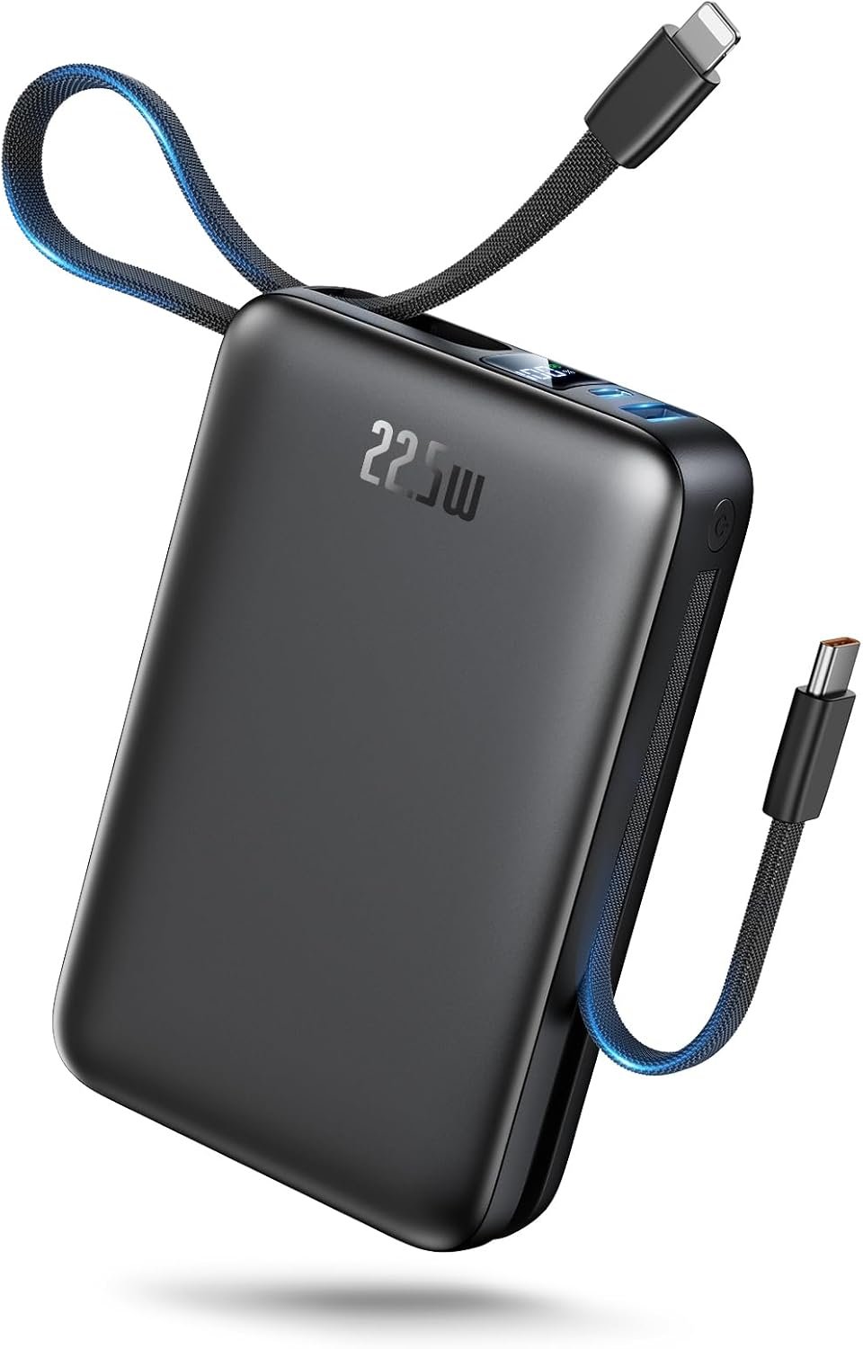 Portable Charger 50000mAh Power Bank,Portable Phone Charger with 2 Built in Cables,22.5W Fast Charging Travel Essentials Battery Pack for iPhone/iPad/MacBook/Android/Samsung Galaxy