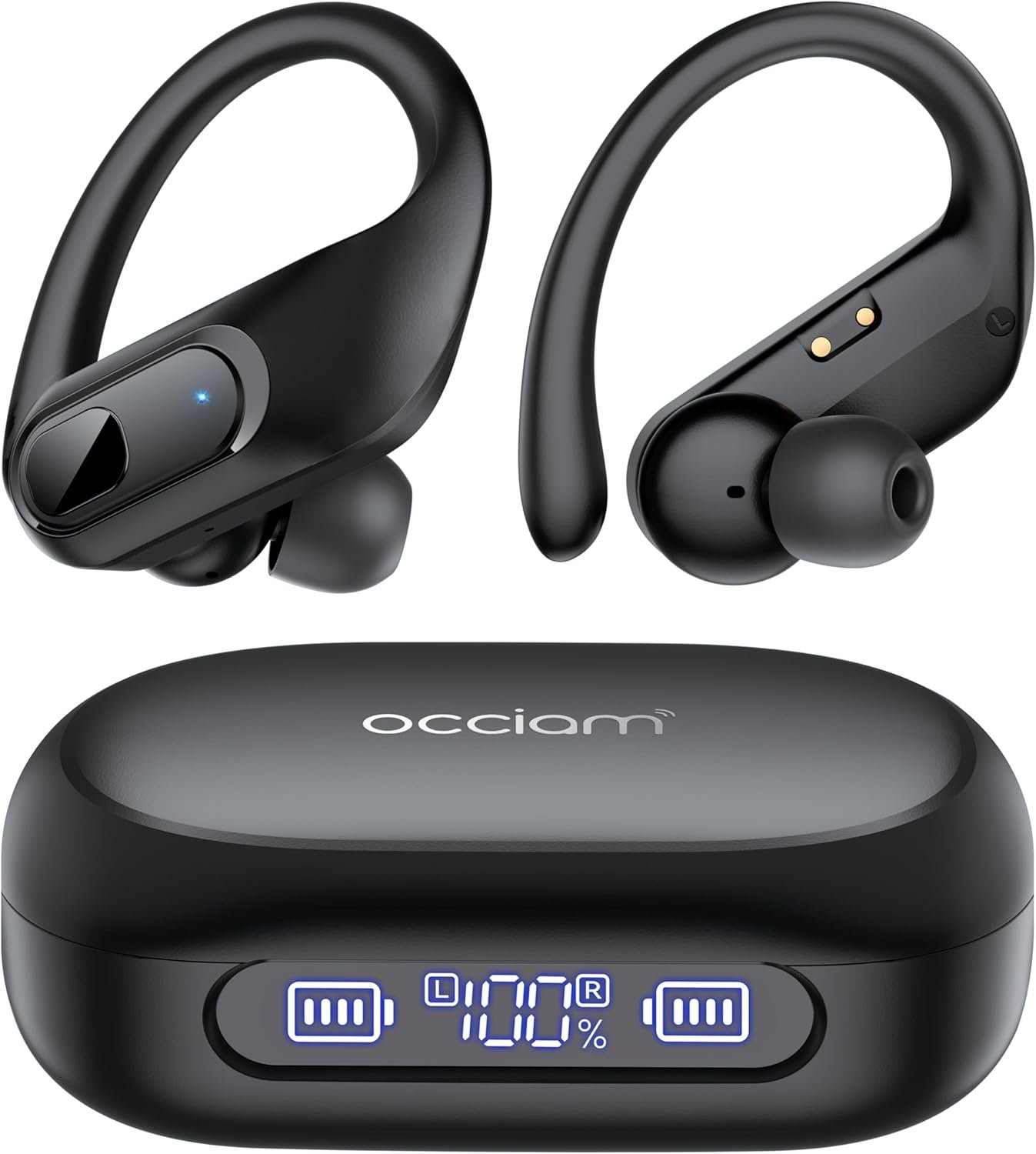 AI Translation Earbuds Real Time, 164 Language Translator Earbuds, 96H Playtime Translation Headphones, Noise Canceling, Audifonos Traductores Inglés Español for Business Meeting Travel Learning