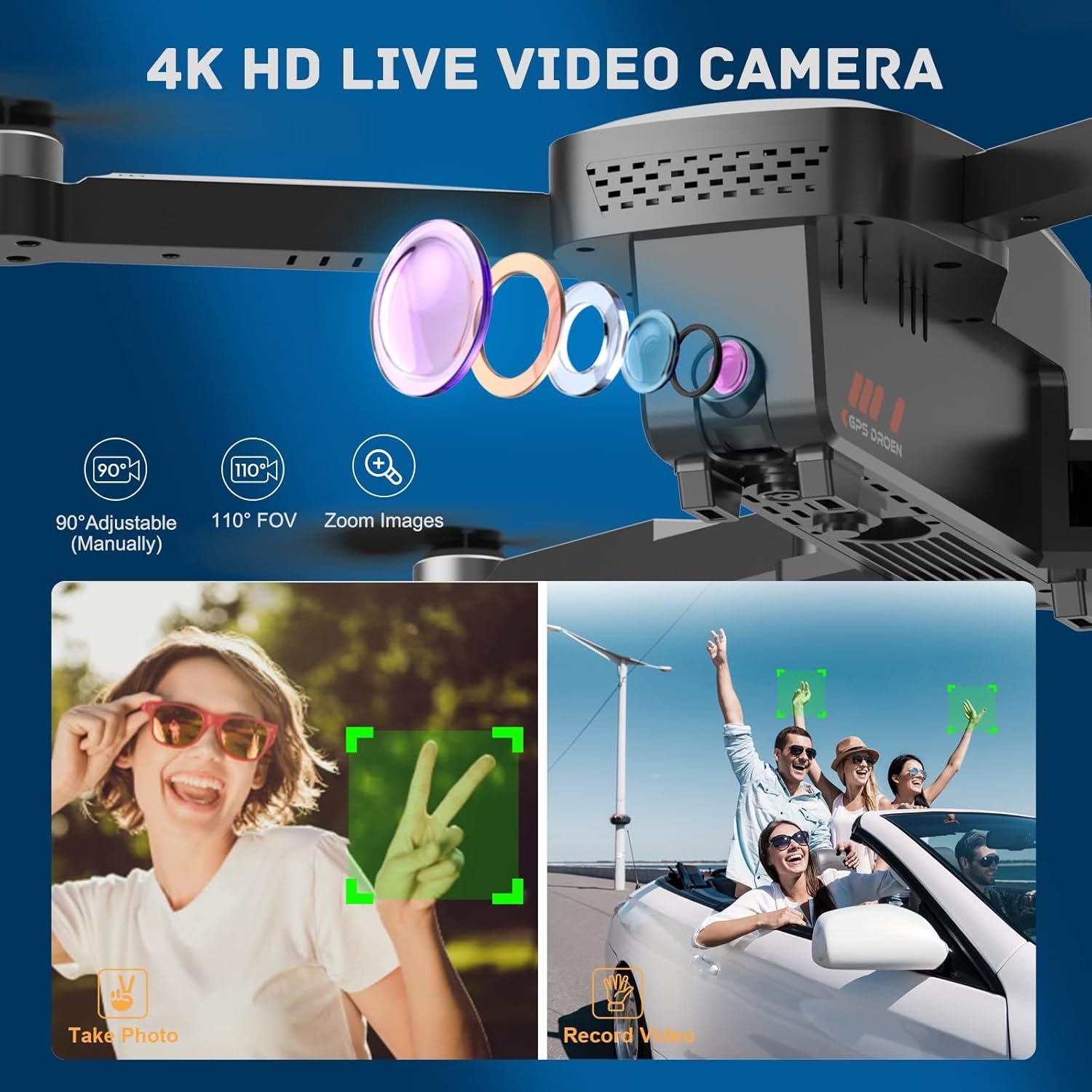 Drones with Camera for Adults 4K