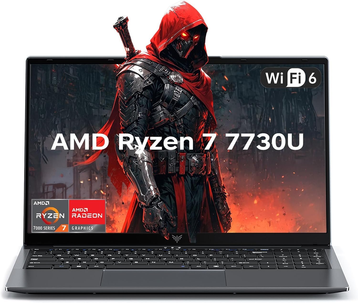 KAIGERR Gaming Laptop, 15.6inch Laptop with AMD Ryzen 7 7730U(8C/16T, Up to 4.5GHz), 16GB RAM 512GB NVMe SSD Windows 11 High Performance Laptop Computer, Up to 2TB, Radeon RX Vega 8 Graphics, WiFi 6