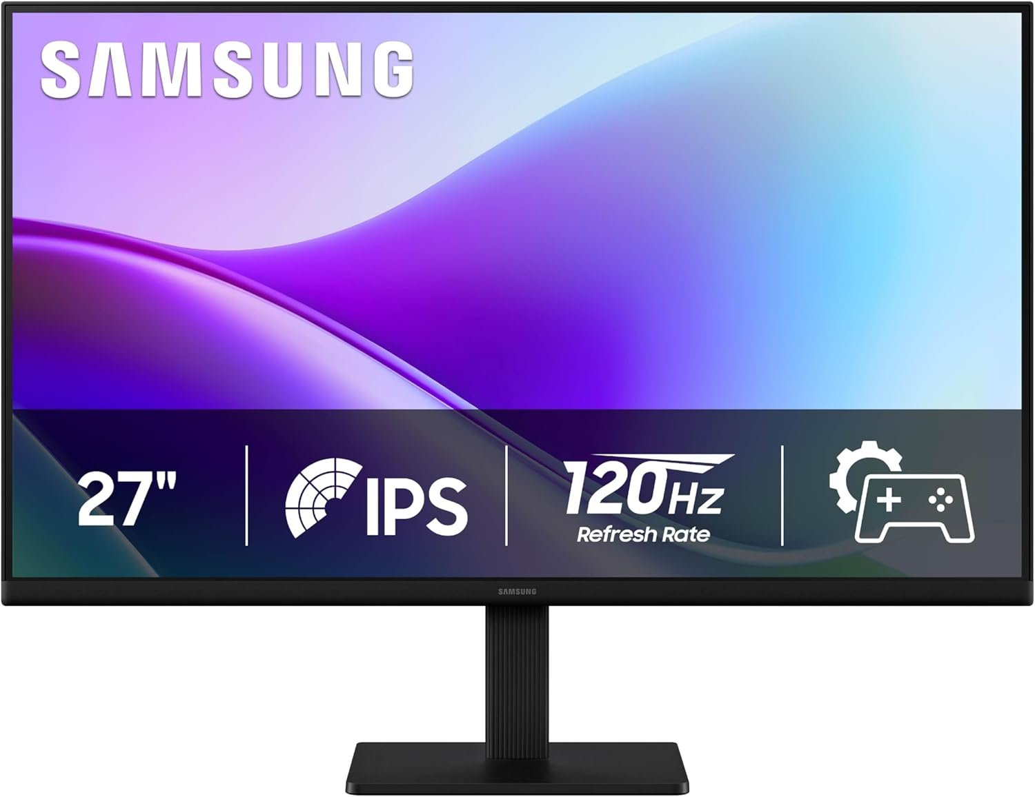 Samsung 27″ S3 (S32GF) FHD High Resolution 120Hz Monitor with IPS Panel, Flicker Free, Eye Saver Mode, LS27F320GANXZA, 2025