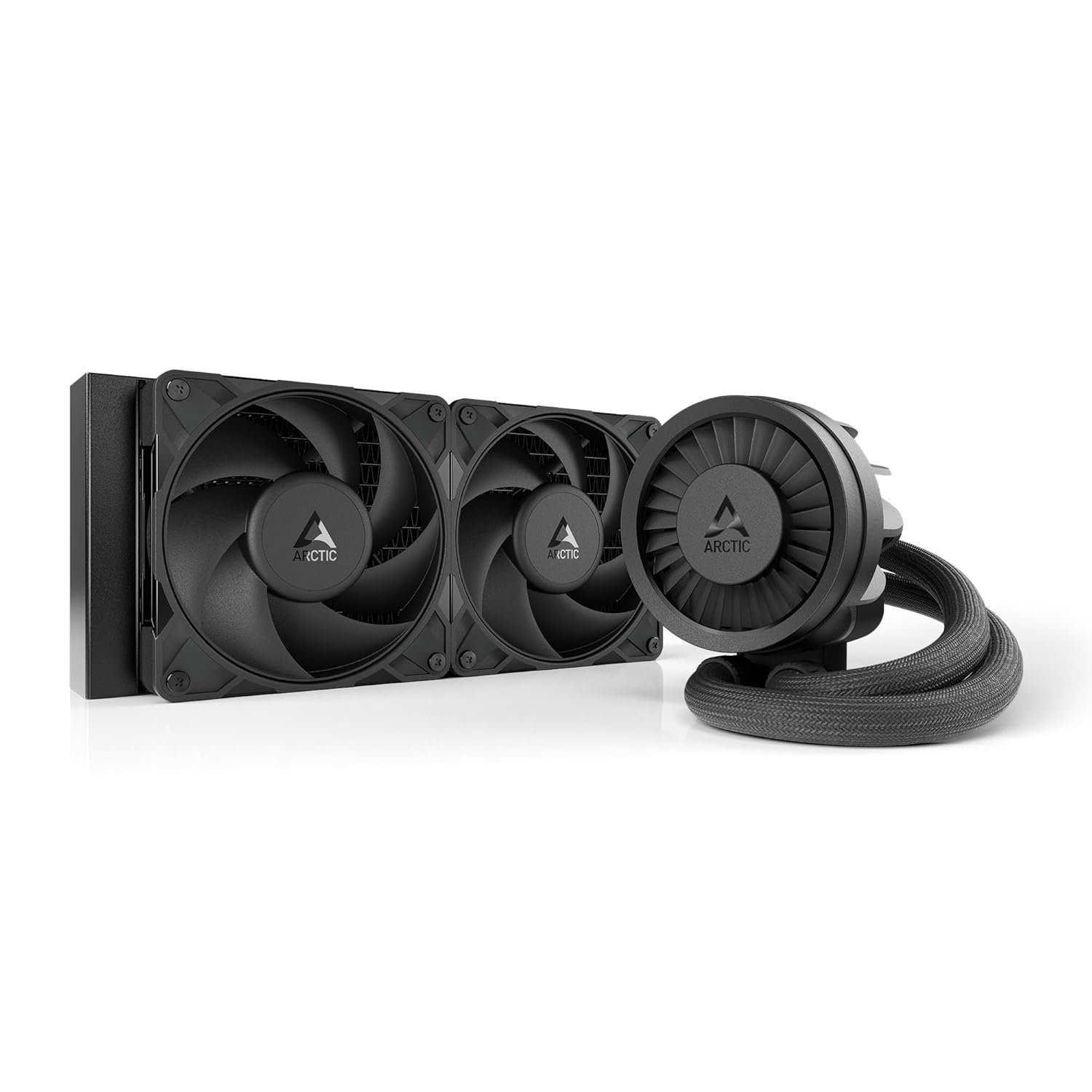 ARCTIC Liquid Freezer III Pro 240-240 mm AIO CPU Cooler, Water Cooling, 38 mm Radiator, PWM Pump, VRM Fan, AMD AM5/AM4, Intel LGA1851/1700 Contact Frame – Black