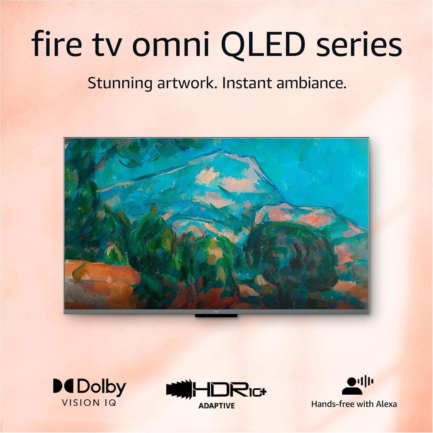 Amazon Fire TV 43″ Omni QLED Series 4K UHD smart TV, Dolby Vision IQ, Fire TV Ambient Experience, hands-free with Alexa