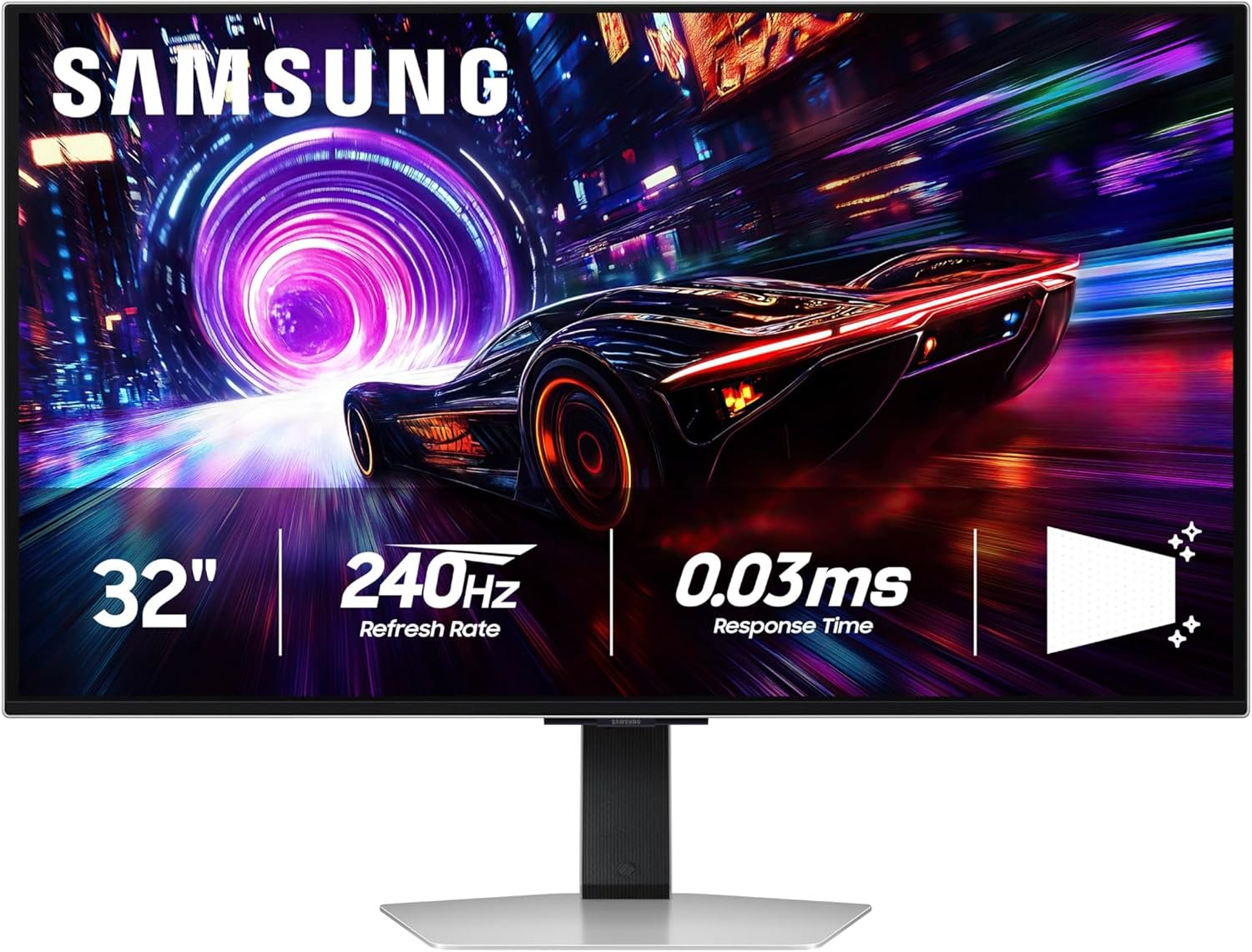 SAMSUNG 32” Odyssey QD-OLED G8 (G81SF), 4K, 240Hz, Gaming Monitor, 0.03ms Response Time, DisplayHDR True Black 400, AMD FreeSync™ Premium Pro, G-Sync Compatibile, 3 Yr Warranty, LS32FG810SNXZA, 2025