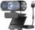 Shcngqio 1080P HD Webcam with Privacy Cover, Wide-Angle Lens, Auto Light Correction, Plug & Play USB Webcam for Laptop, Desktop (Black)