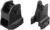 Fixed Iron Sights Set Backup Front and Rear Sight Combo Set for Picatinny Wea-ver Rail Mount (Black)