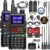 Baofeng Radio Ham Radio Long Range AR-5RM 10W Handheld Emergency NOAA Weather Radio 999CH Rechargeable Walkie Talkies with Programming Cable,USB-C Charging for Survival Gear Hunting Camping,2 Pack