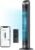 Dreo Smart Tower Fan for Bedroom, 90° Oscillating 40″ Standing Fan, 26ft/s High-Speed 5 Speeds 4 Modes, Quiet Room Floor Fans, Touch/Remote/APP & Voice Control, Work with Alexa, 12H Timer, Silver
