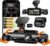 360° Dash Cam Front and Rear Inside, 4 Channel FHD 4 * 1080P, Wi-Fi GPS Voice Control Car Camera, Front 2K+1080P*2 Dash Camera for Cars, with 64GB SD Card, Night Vision, 24H Parking Mode(N300)