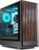FOIFKIN M1 PC Case -Walnut Front pane Pre-Installed 4 PWM ARGB Fan, ATX Mid-Tower Gaming PC Case, with Type-C,FOIFKIN (Black, M1)