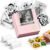 Sticker Printer, PM290C Portable Mini Printer, Inkless Bluetooth Sticker Maker with 3 Rolls Paper, Impresora Portátil for Notes, Journal, DIY, Gift, Print Pod for School/Office/Christmas, Pink
